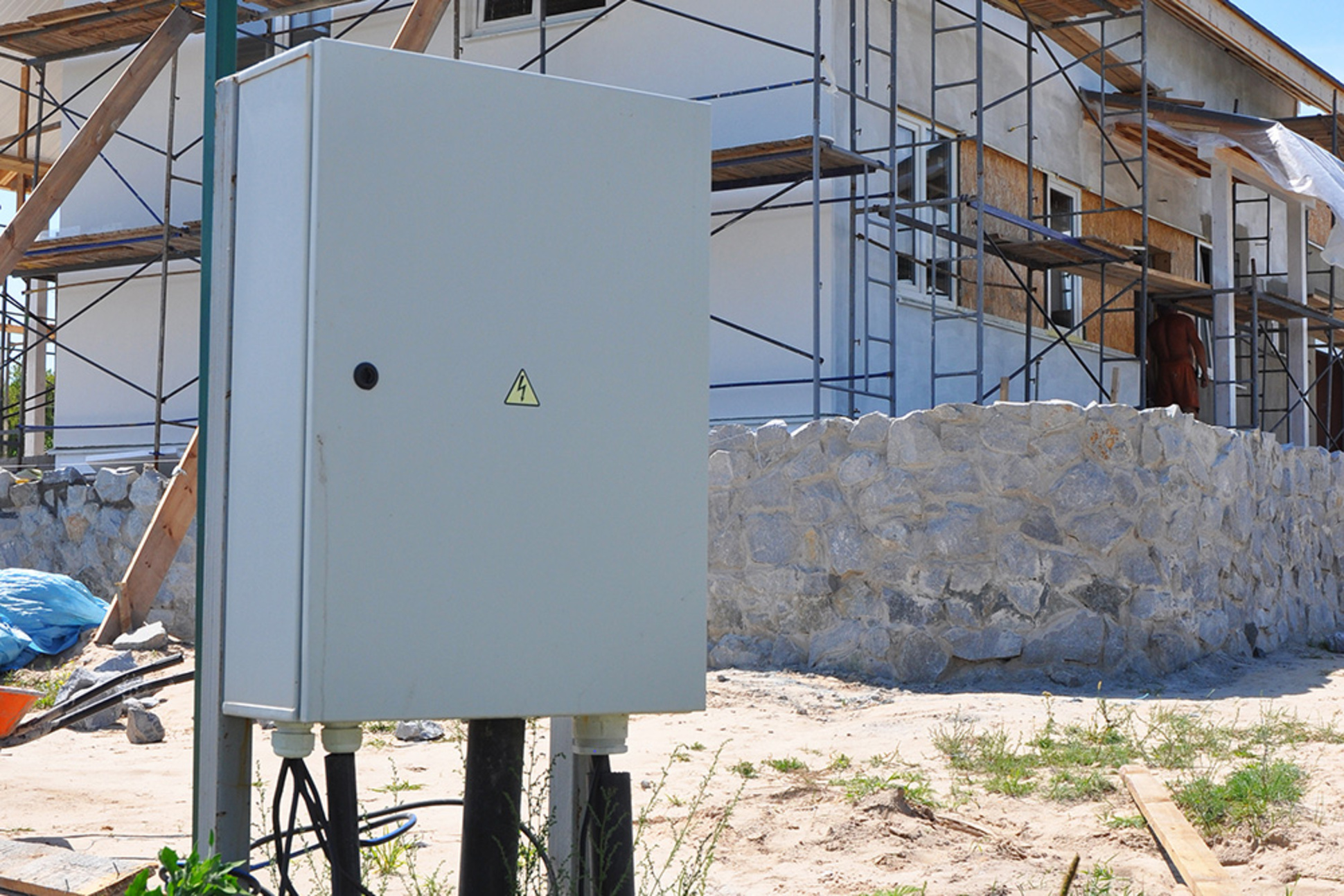Baustrom bei Elektro Bednarz in Nüdlingen